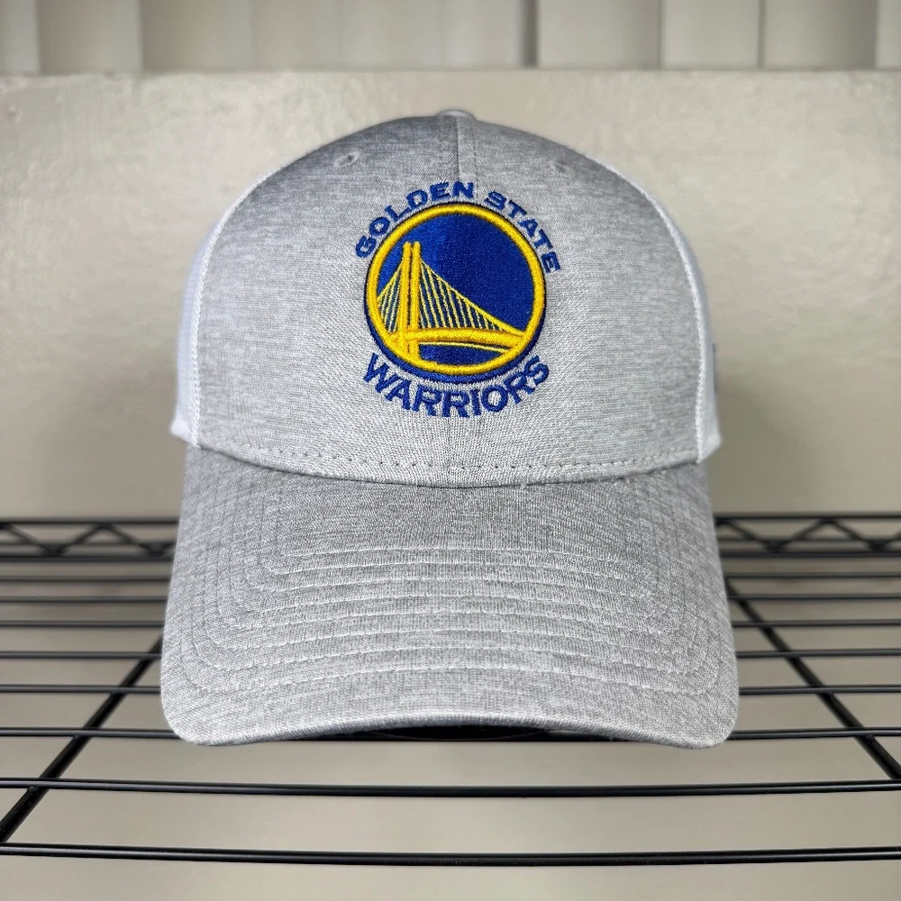 Golden State Warriors Mesh Hat Cap Men's Size XL Gray NBA Basketball NEW ERA GSW